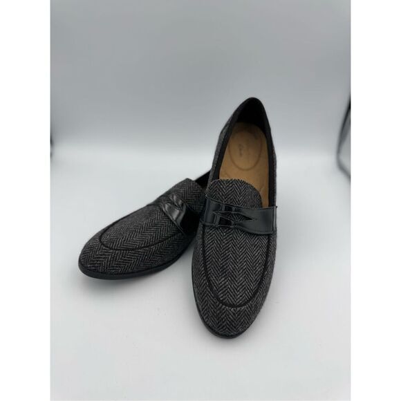 Clarks Trish Rose Loafer Gray Herringbone Size 9 1/2 NWOT - Picture 4 of 9